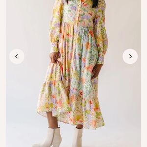 Floral Long Sleeve Maxi Dress